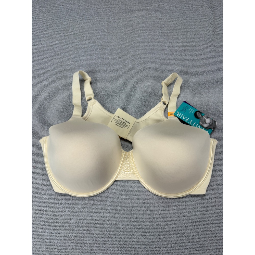 Vanity Fair‎ Beauty Back Full Figure Underwire Bra Ivory 42DD NEW